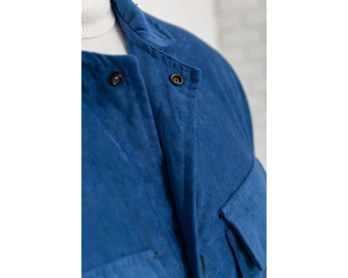 Вітровка чоловіча на кнопках, колір синій, 131R3022-1