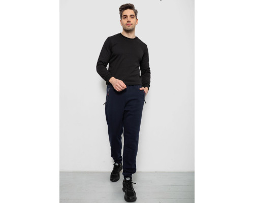 Спортивні штани чоловічі на флісі, колір синій, 244R41558