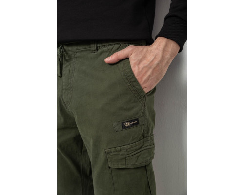 Штани чоловічі однотонні, колір хакі, 244R1693
