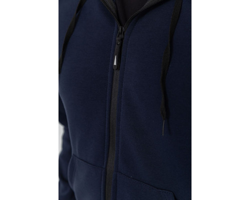 Спорт костюм чоловічий двонитка, колір темно-синій, 119R200-5