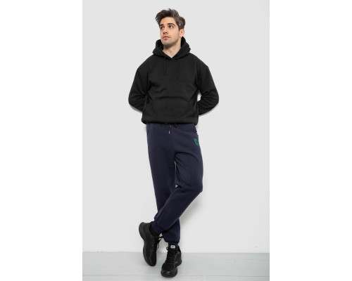 Спортивні штани чоловічі на флісі, колір синій, 129RA9995