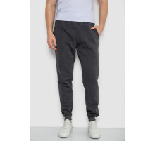 Спортивні штани чоловічі на флісі, колір темно-сірий, 244ROP09