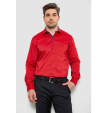 Сорочка чоловіча з принтом, колір червоний, 214R7173