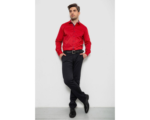 Сорочка чоловіча з принтом, колір червоний, 214R7173