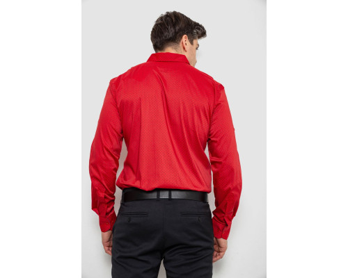 Сорочка чоловіча з принтом, колір червоний, 214R7173