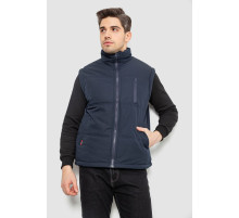 Жилет чоловічий однотонний утеплений, колір синій, 244RF2-2