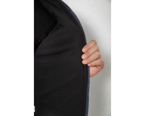 Жилет чоловічий однотонний утеплений, колір синій, 244RF2-2