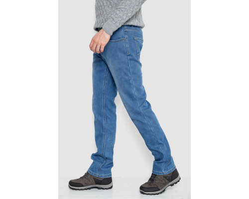 Джинси чоловічі на флісі, колір джинс, 254R2407