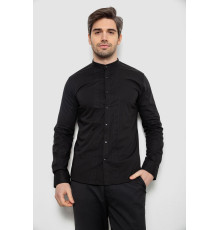 Сорочка чоловіча однотонна, колір чорний, 186R2033