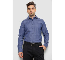 Сорочка чоловіча з довгим рукавом, колір джинс, 214R838