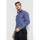 Сорочка чоловіча з довгим рукавом, колір джинс, 214R838