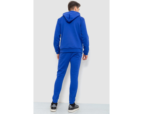 Спортивний костюм чоловічий на флісі, колір електрик, 238R57160