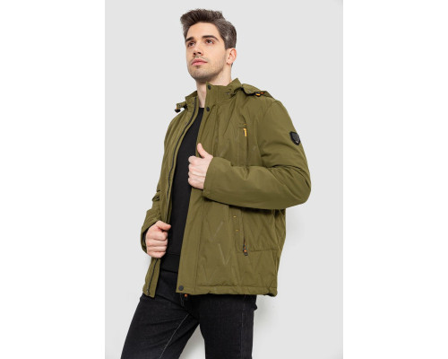Куртка чоловіча демісезонна з капюшоном, колір хакі, 244RL9159AL