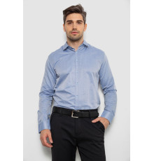 Сорочка чоловіча з довгим рукавом, колір джинс, 214R836