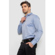 Сорочка чоловіча з довгим рукавом, колір джинс, 214R836