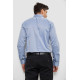 Сорочка чоловіча з довгим рукавом, колір джинс, 214R836