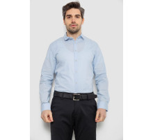 Сорочка чоловіча однотонна, колір блакитний, 186R2013