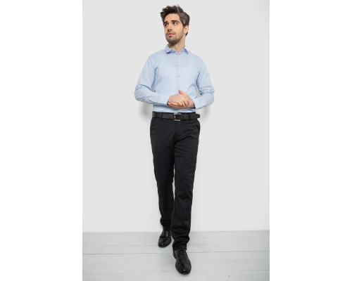 Сорочка чоловіча однотонна, колір блакитний, 186R2013