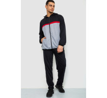 Спорт костюм чоловічий, колір чорно-сірий, 244R9133