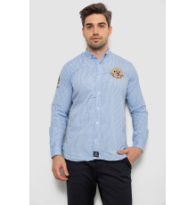 Сорочка чоловіча в клітинку, колір блакитний, 214R9030