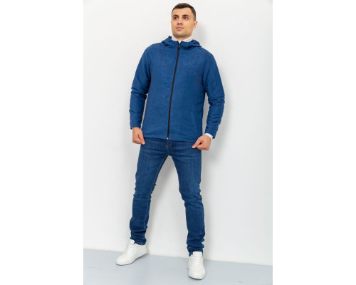 Вітровка чоловіча на блискавці, колір синій, 131R3009