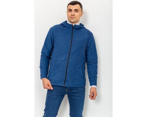 Вітровка чоловіча на блискавці, колір синій, 131R3009