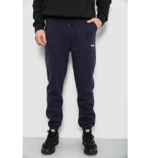 Спортивні штани чоловічі на флісі, колір синій, 129RA9998