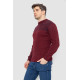 Светр чоловічий в смужку, колір бордовий, 161R1029