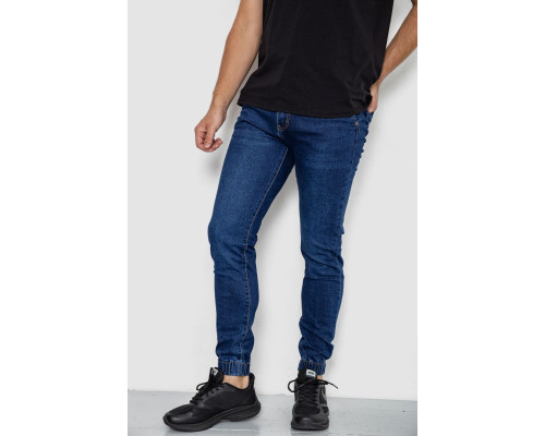 Джинси чоловічі на резинці, колір синій, 244R8062