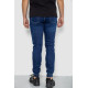 Джинси чоловічі на резинці, колір синій, 244R8062