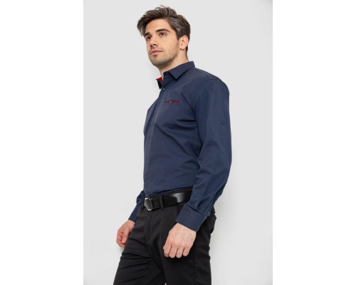 Сорочка чоловіча, колір темно-синій, 214R7114