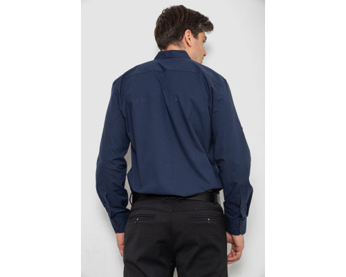 Сорочка чоловіча, колір темно-синій, 214R7114
