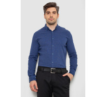 Сорочка чоловіча з принтом, колір синій, 214R7365-1