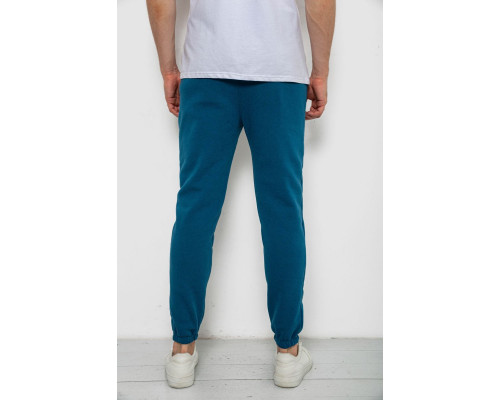 Спортивні штани чоловічі на флісі, колір смарагдовий, 238R57256