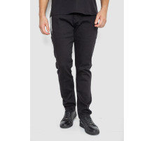 Джинси чоловічі середньої посадки, колір чорний, 244R8344