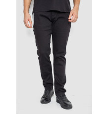 Джинси чоловічі середньої посадки, колір чорний, 244R8344