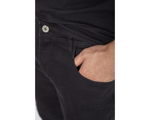 Джинси чоловічі середньої посадки, колір чорний, 244R8344