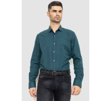 Сорочка чоловіча в клеку байкова, колір зелено-синій, 214R99-33-022
