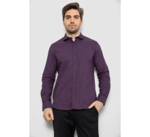 Сорочка чоловіча з принтом, колір фіолетовий, 186R6917-9