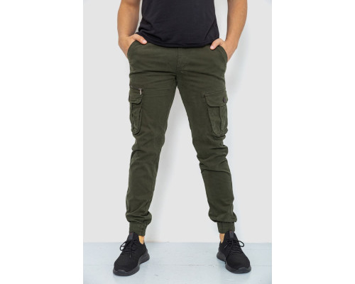 Штани карго чоловічі, колір хакі, 244R2073