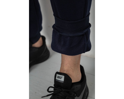 Спортивні штани чоловічі на флісі, колір синій, 244R41748