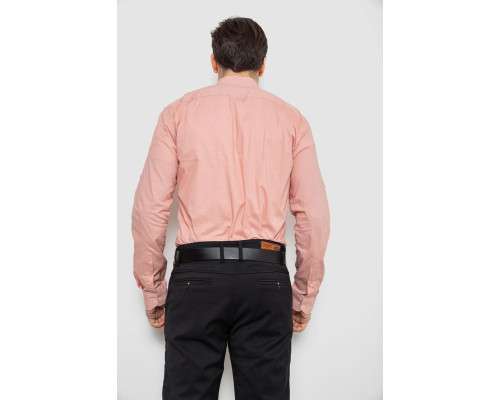 Сорочка чоловіча однотонна, колір пудровий, 186R2072