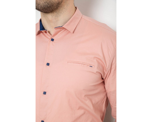 Сорочка чоловіча однотонна, колір пудровий, 186R2072