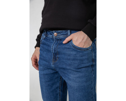 Джинси чоловічі демісезонні, колір синій, 243R8048