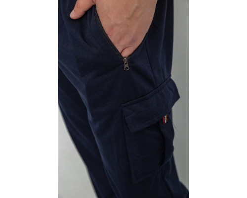 Спортивні чоловічі штани, колір темно-синій, 244R41266