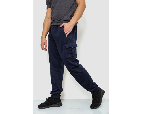 Спортивні чоловічі штани, колір темно-синій, 244R41266