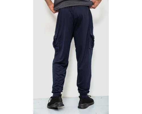 Спортивні чоловічі штани, колір темно-синій, 244R41266