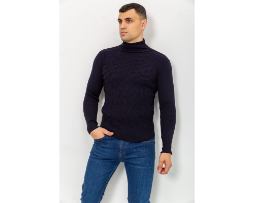 Светр-гольф чоловічий, колір темно-синій, 161R892