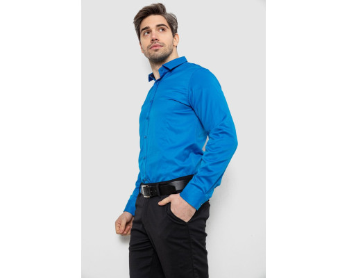 Сорочка чоловіча однотонна, колір блакитний, 186R6917