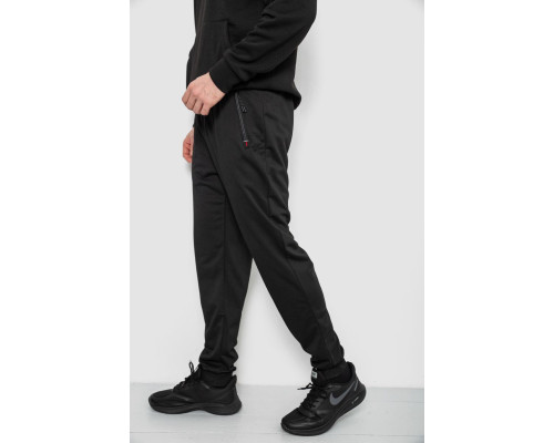 Спортивні штани чоловічі, колір чорний, 244R435